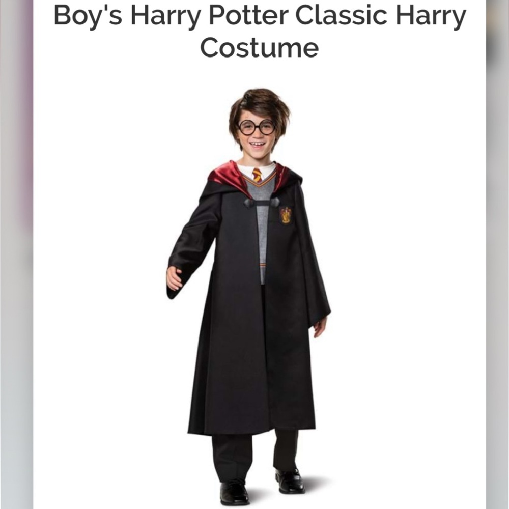 Disguise Harry Potter Child Costume | Halloween | Dress Up | Wizard | S (4-6)